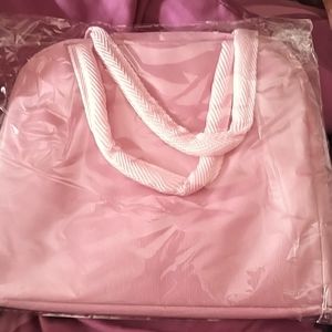 Pink lunch bag
